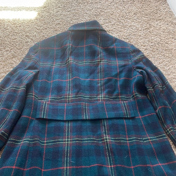 (SOLD) Long Ralph Lauren Wool Plaid Coat - Picture 12 of 13